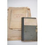 A quantity of hand-written detailed records pertaining to the breeding and competition of racing /