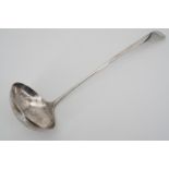 A George III Scottish silver Old English pattern ladle, William Marshall, Edinburgh, 1805, 166.9g