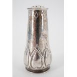 A Keswick School of Industrial Arts silver pepperette, of slender baluster form, with conical