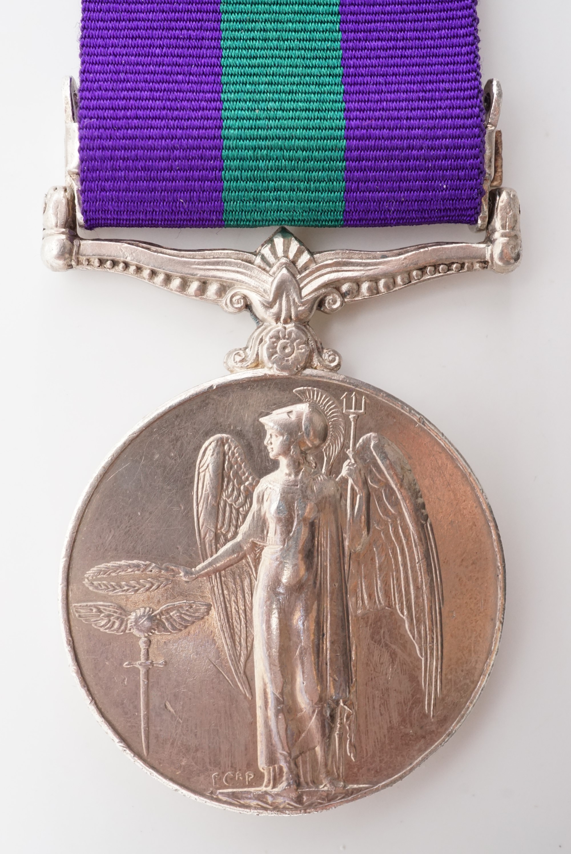 A George VI General Service Medal with S E Asia 1945-46 clasp, (erased) - Image 2 of 2