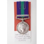 A George VI General Service Medal with Malaya clasp to N 40860 Sgt Mutune E Kioko, KAR