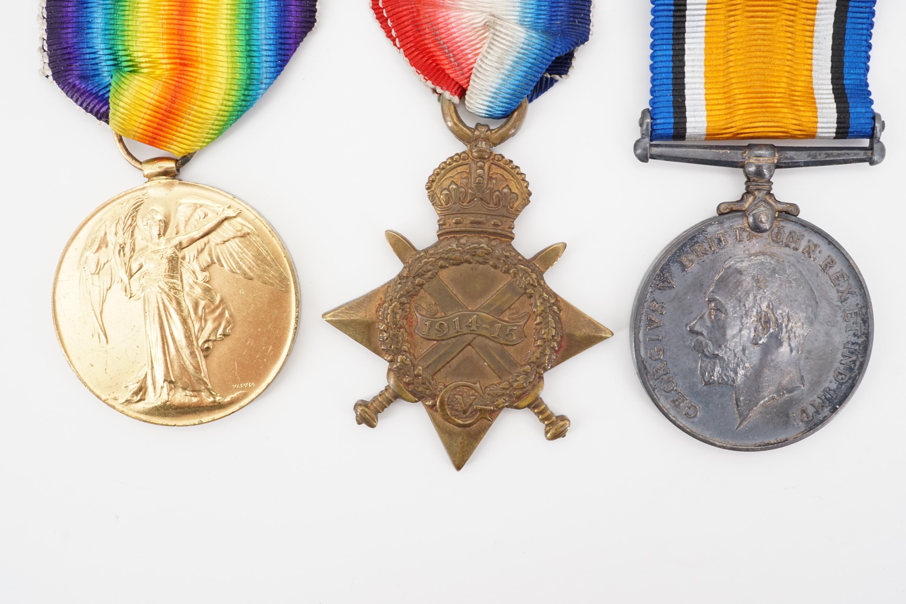 1914-15 Star, British War and Victory medals to 60554, Dvr W H Bolton, RE, with issue documents etc - Image 2 of 7