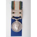 A George VI India General Service medal with two North West Frontier clasps to 6457 Sepoy Rotas
