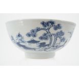 An 18th Century Chinese Nanking cargo blue and white porcelain bowl, 15 cm diameter, with Christie's