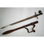 A 19th Century Sudanese kaskara sword, 102 cm overall