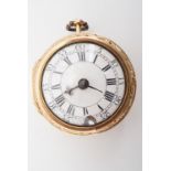 An 18th Century gold pair-cased verge pocket watch by John Feylitz of London, the case HT, London,