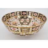 A Royal Crown Derby Imari pattern bowl, date marked 1921, 23.5 cm,