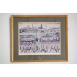 After L. S. Lowry RBA RA (1887-1976) "Britain at Play", pencil signed by the artist, offset