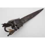 An Indian hooded katar, 18th / early 19th Century, 45 cm overall