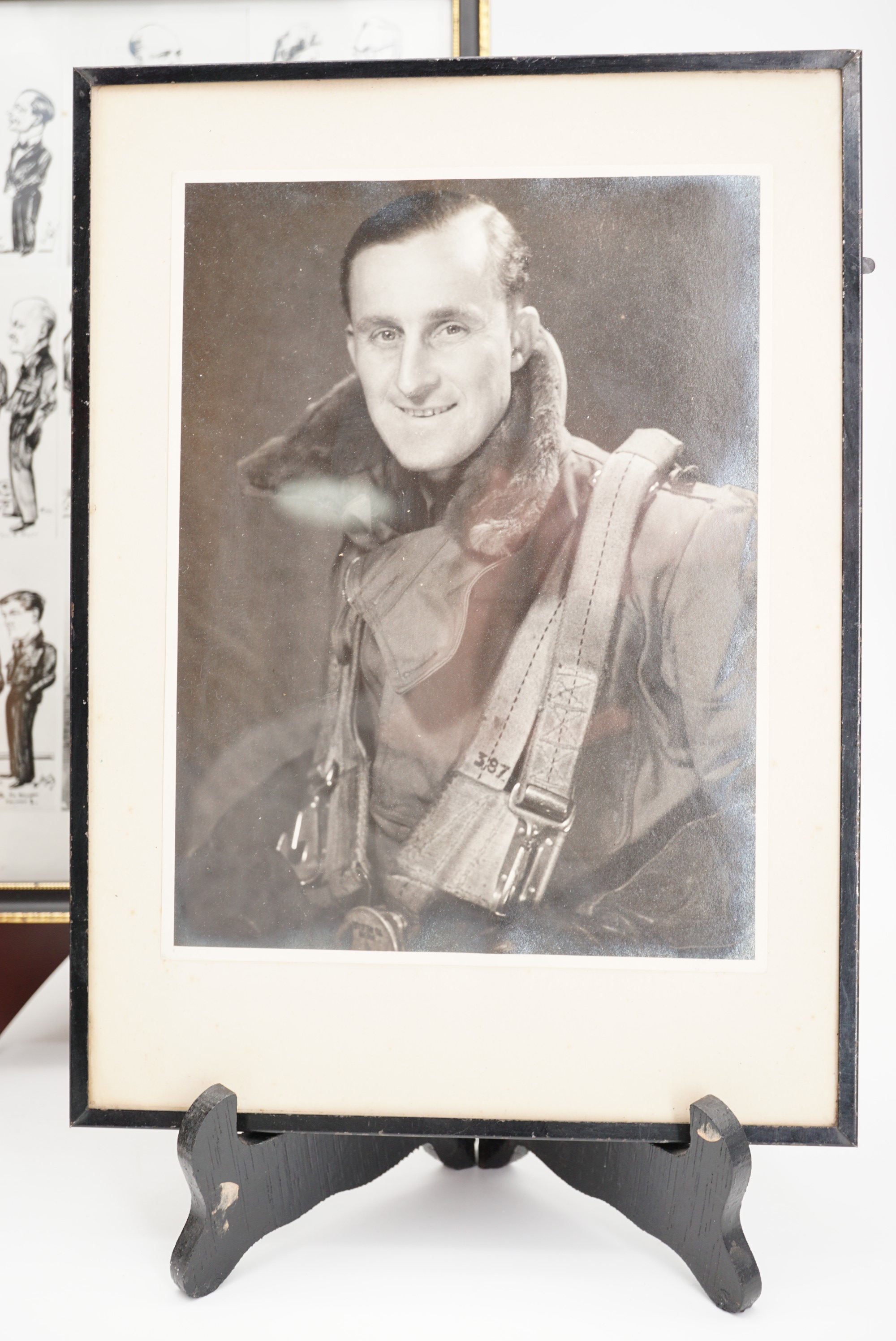 A Second World War RAF campaign medal group with Flying Log Book, that of Flight Lieutenant / Air - Image 2 of 5