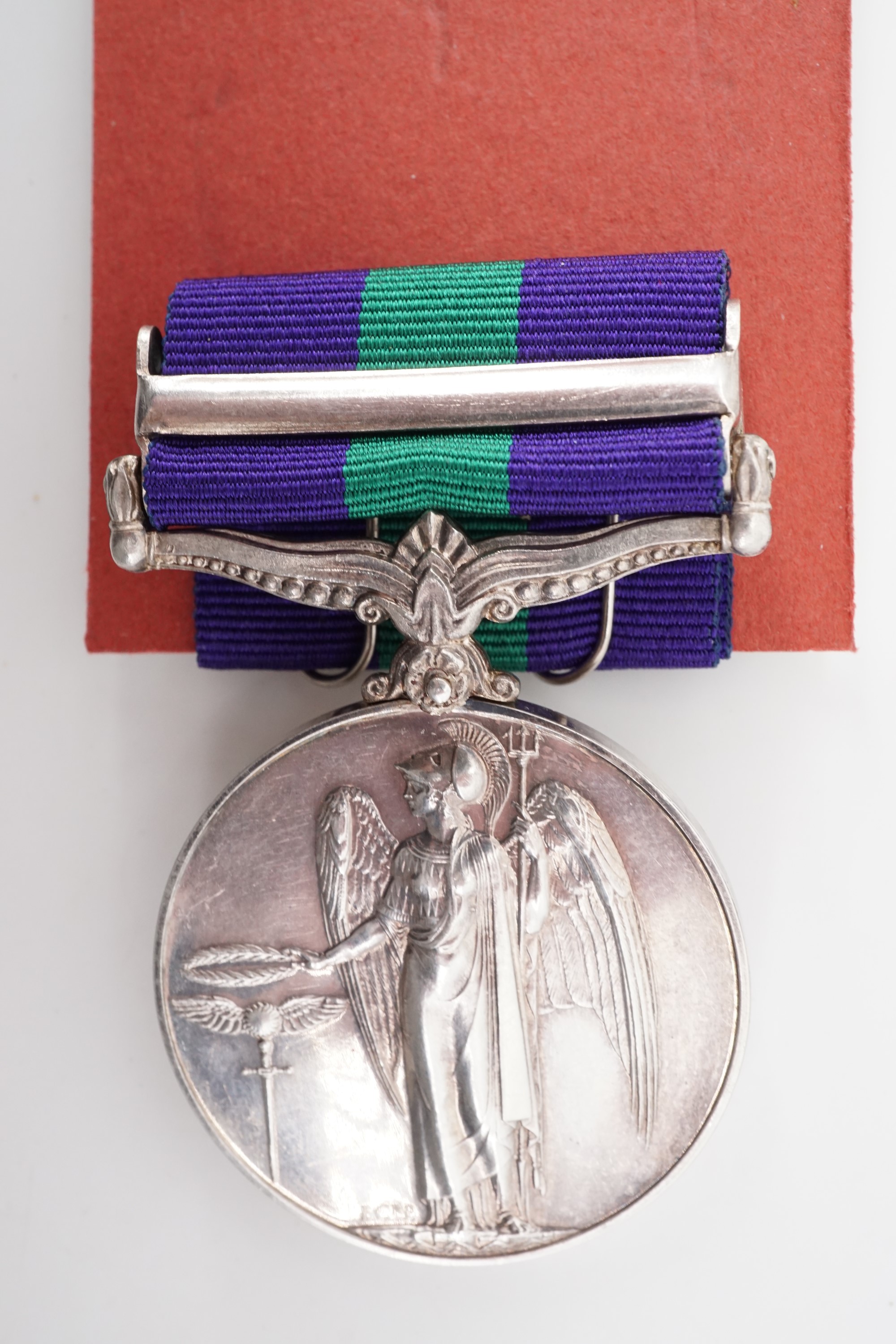 A George VI General Service Medal with Palestine 1945-48 clasp to AS 12753 Cpl M Molapo, APC - Image 2 of 3