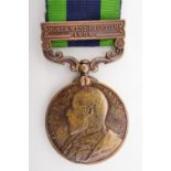 A George VI bronze India General Service medal with North West Frontier 1908 clasp to Tempy Bearer