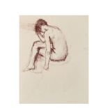 Ángel Badia Camps (Puig Reig, Barcelona, 1929) Desnudo femenino. Pastel sobre papel. Firmado. 53,5 x