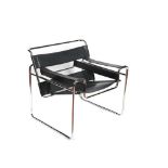 Marcel Breuer (Pécs, Hungría, 1902-New York, 1981) Sillón "Wassily" o Modelo B3 en acero cromado y