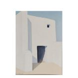 Vicenç Ferrer Guasch (San Antonio, Ibiza, 1917-2008) Casa ibicenca. Óleo sobre tela. Firmado. 55 x