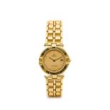 Reloj Omega Constellation de pulsera unisex. En oro. Esfera dorada con numeración punteada. Agujas