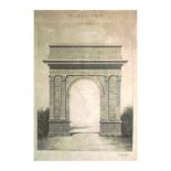 Salvador Puiggrós (Barcelona, s.XIX-s.XX) Arco de Dura en Bara. Acuarela sobre papel. Firmada. 90