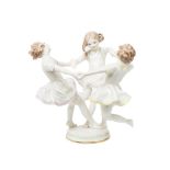 Danza de Mayo. Grupo en porcelana alemana Hutschenreuther, diseñada por Karl Tutter, mediados del