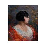 Modest Teixidor Torres (Barcelona, 1854-1928) Retrato femenino. Óleo sobre tela. Firmado. 61 x 50
