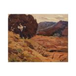 Francisco Gimeno Arasa (Tortosa, Tarragona, 1858-Barcelona, 1927) Paisaje. Óleo sobre tela