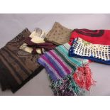 Six various vintage scarves including Jaeger,