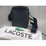 Gentleman's Lacoste crossover bag with adjustable shoulder strap,