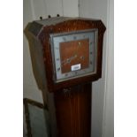 1930's Oak cased two train grandmother clock