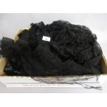 Quantity of black lace trimmings