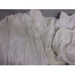 Eight various Victorian Christening gowns