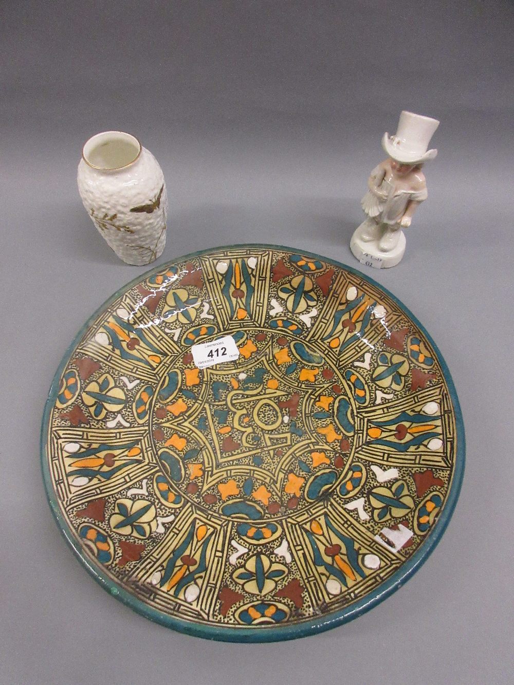 North African pottery plate,
