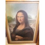 Early 20th Century oil on canvas, copy of the Mona Lisa, framed,