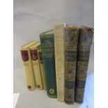 Box containing a quantity of various books including three volumes on Winston Churchill,