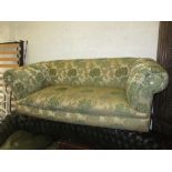 Late 19th or early 20th Century Chesterfield type two seat sofa covered in a modern period style