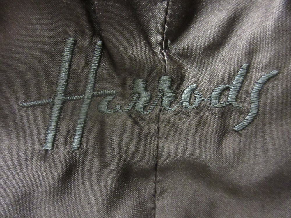 Ladies Harrods black leather and mink fur jacket and a Harrods mink fur stole CONDITION - Image 3 of 3