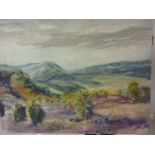 Margaret Harmsworth, oil on canvas, landscape, unframed, 20ins x 26ins,