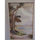 Unframed mounted watercolour,