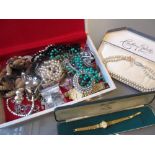 Quantity of miscellaneous silver and other costume jewellery