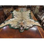 19th Century taxidermy tiger skin rug,