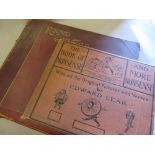 One volume ' The Book of Nonsense ' by Edward Lear, published Frederick Warne, London and New York,