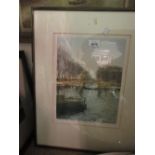 Gilbert Browne, pair of Limited Edition framed coloured prints, ' Calm Water,