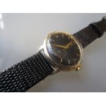 Gentleman's Omega wristwatch with bumper automatic movement in a rolled gold case,