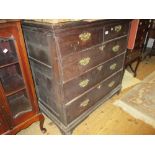 18th Century oak chest,