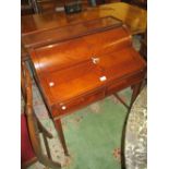 Edwardian mahogany cylinder action bureau,