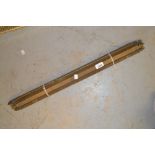 Quantity of various 19th Century brass stair rods