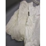 Late 19th / early 20th Century lacework underskirt and an apron