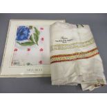 Nina Ricci, Paris, silk scarf in original packaging, together with a Van Cleef & Arpels silk scarf