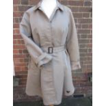 Ladies Prada three quarter length raincoat with belt, size 42