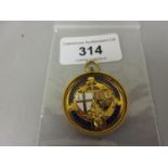 London Professional Football Charity Fund, circular gilt metal and enamel medal