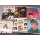 Collection of various Elvis Presley vinyl records
