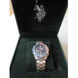 Gentleman's Seiko Silver Wave Z quartz stainless steel wristwatch with original bracelet strap